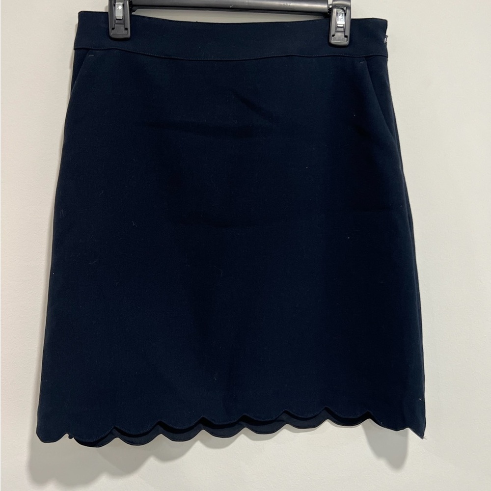 NWT Navy blue skirt with scallop ruffles